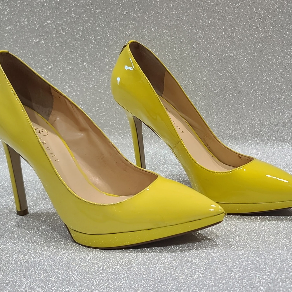 Ivanka Trump Yellow Patent Leather Heels